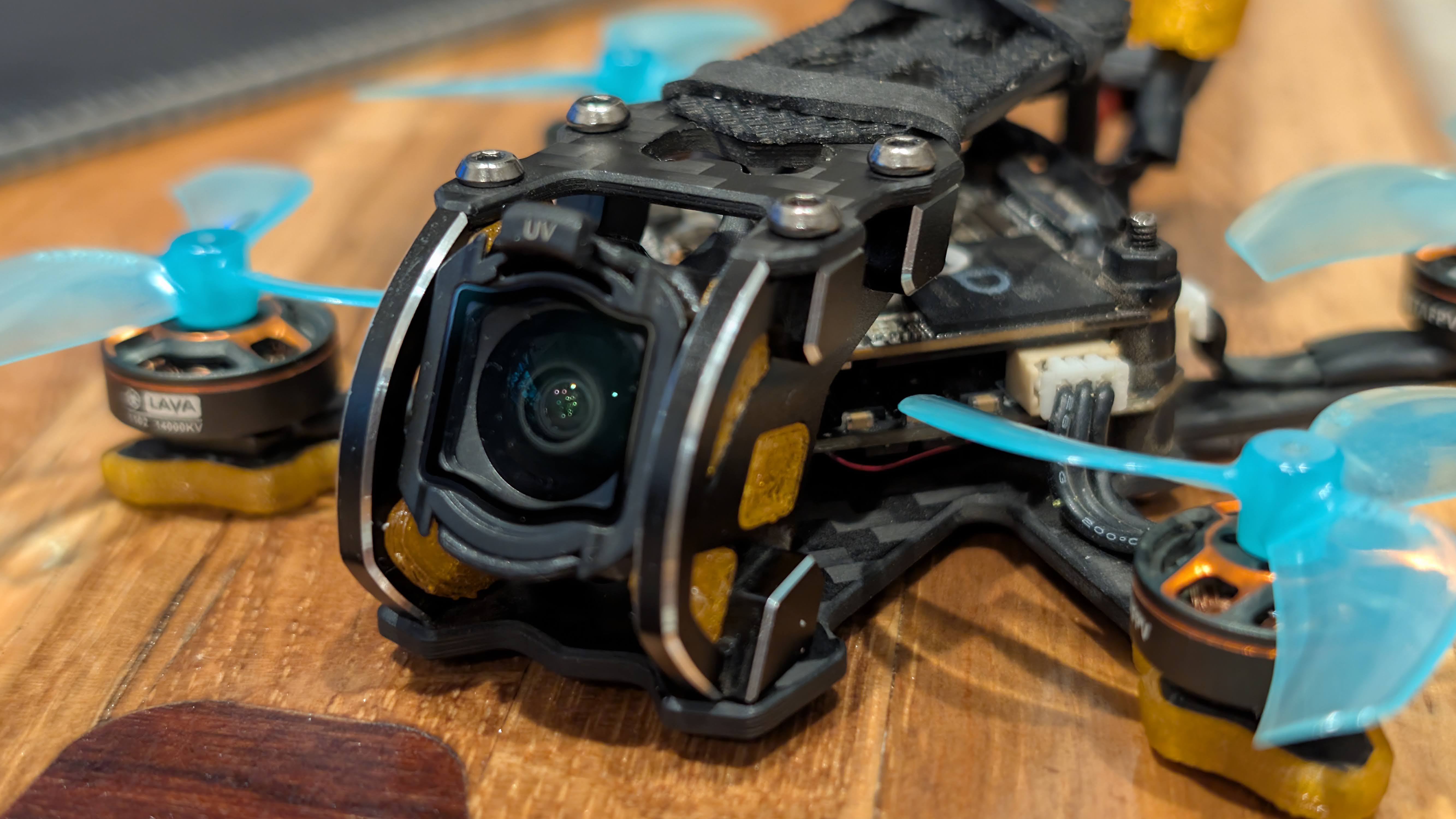 T-Cube18 DJI O4 mount 25deg - FlyWoo wide mod