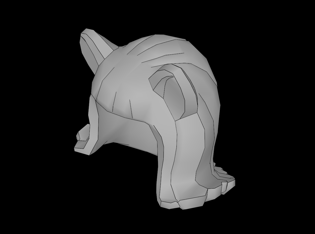 Lego Compatible (20592.dat) Minifig Hair Mid-Length Flipped Ends with Cat Ears