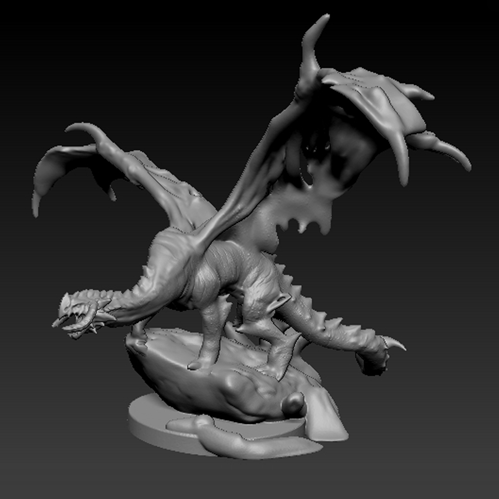 D&D Monster manual 5e Adult black dragon