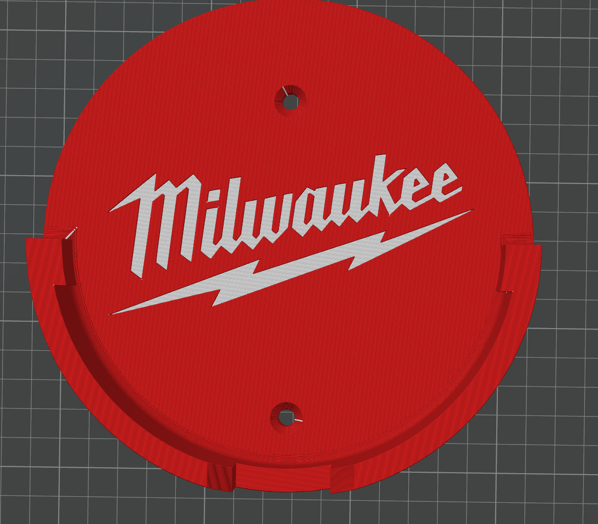 Milwaukee M18 Vacuum Wall Mount Remix aligned Holes