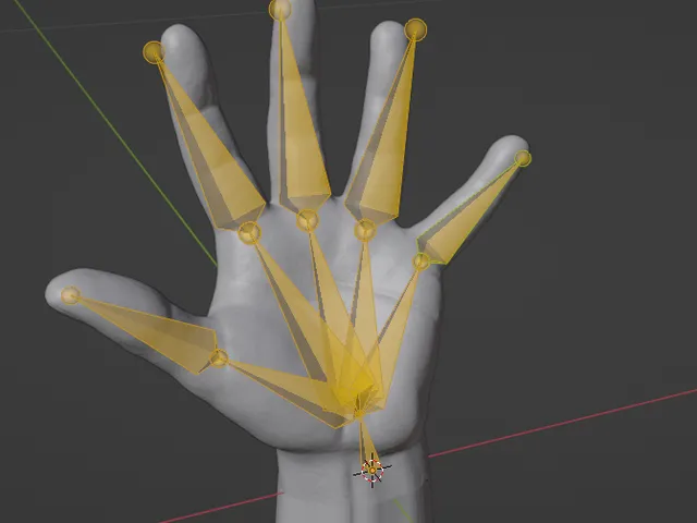 rigged hand
