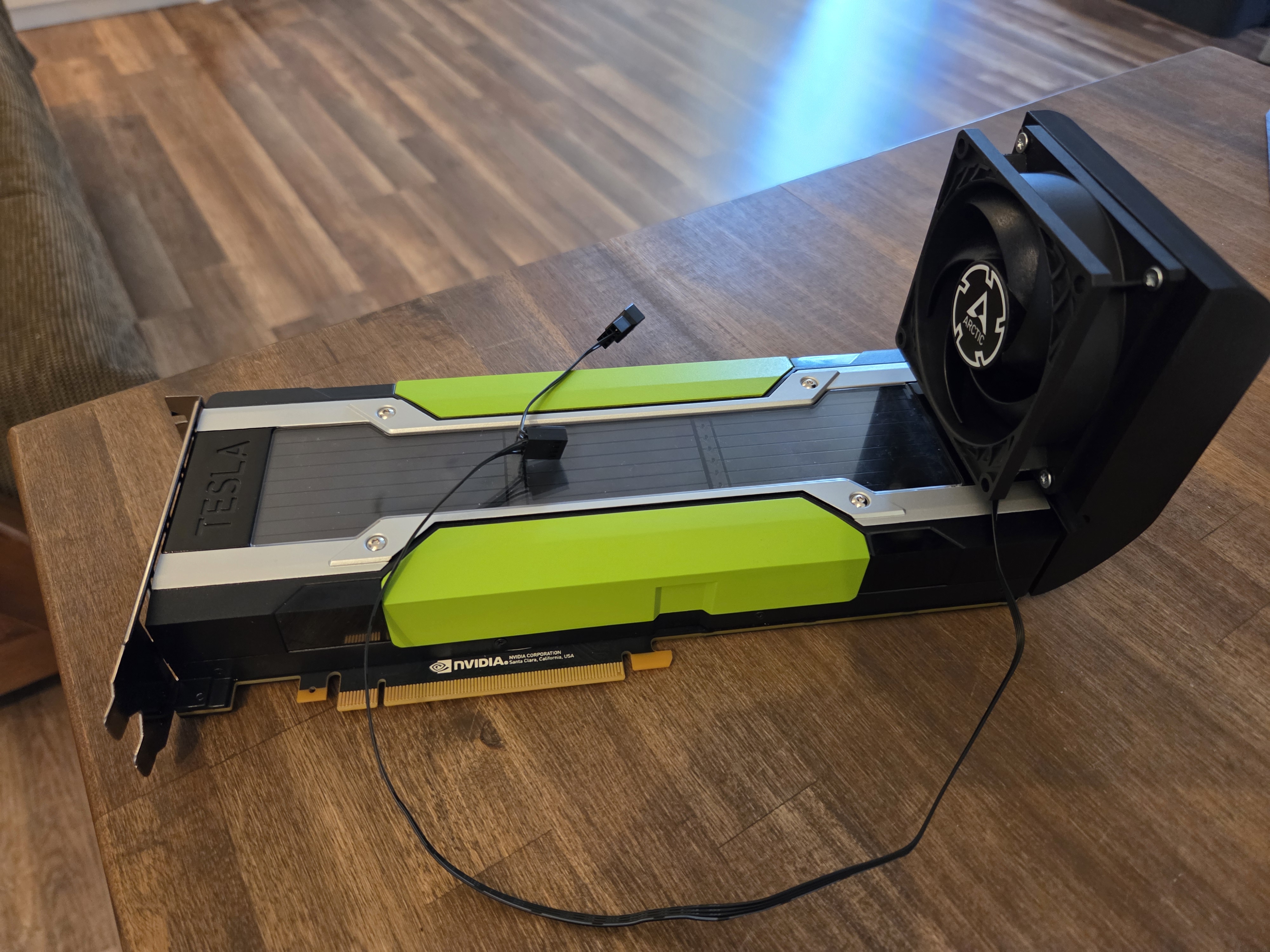 Fan adapter for Tesla P40 3D model