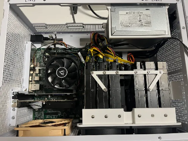 6x3.5 hdd to 2x 120mm fan mount
