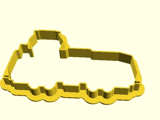 Tatra T3 Tram Cookie Cutter