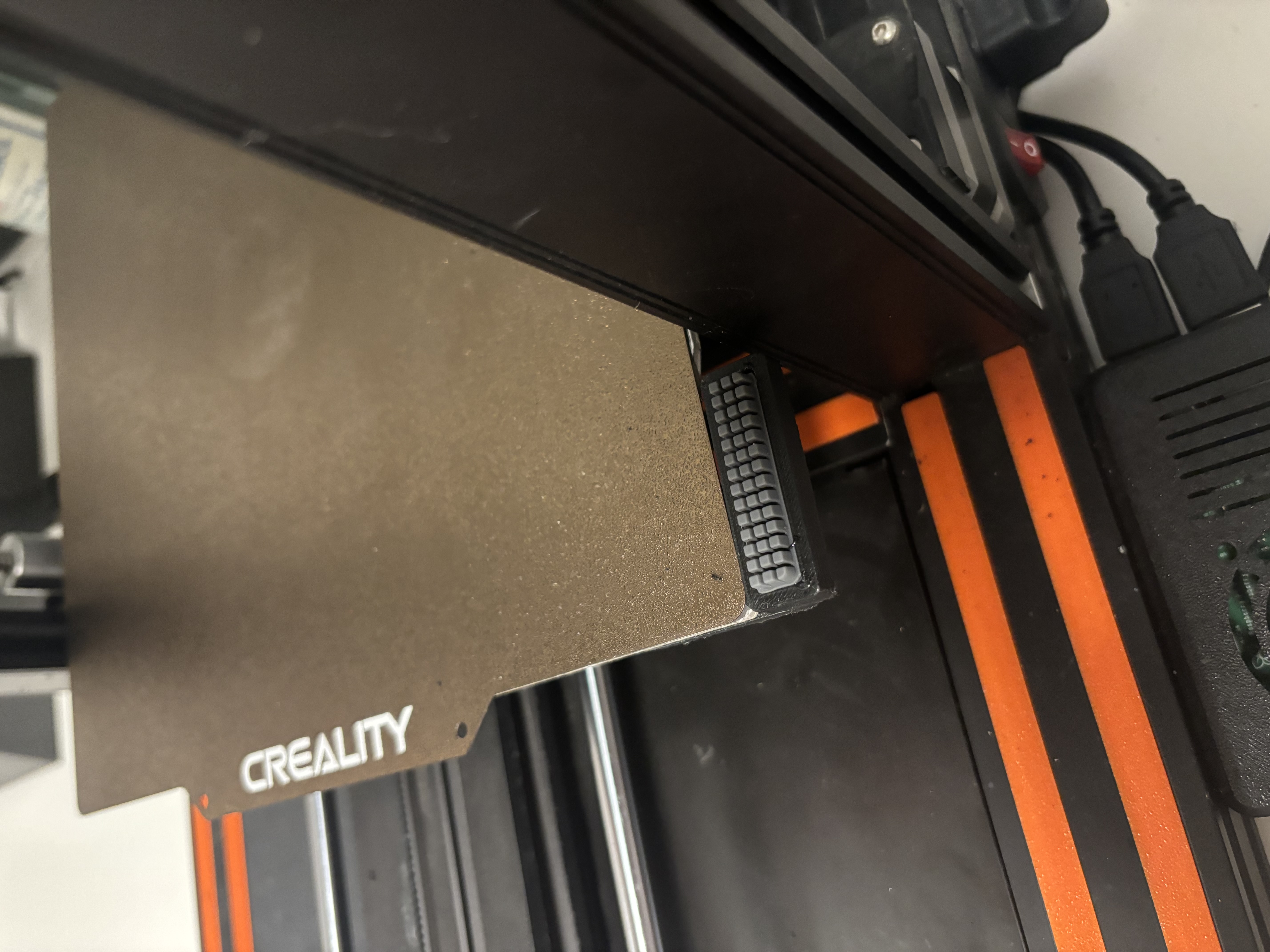 bed mounted nozzle wiper for the cr6 3D model