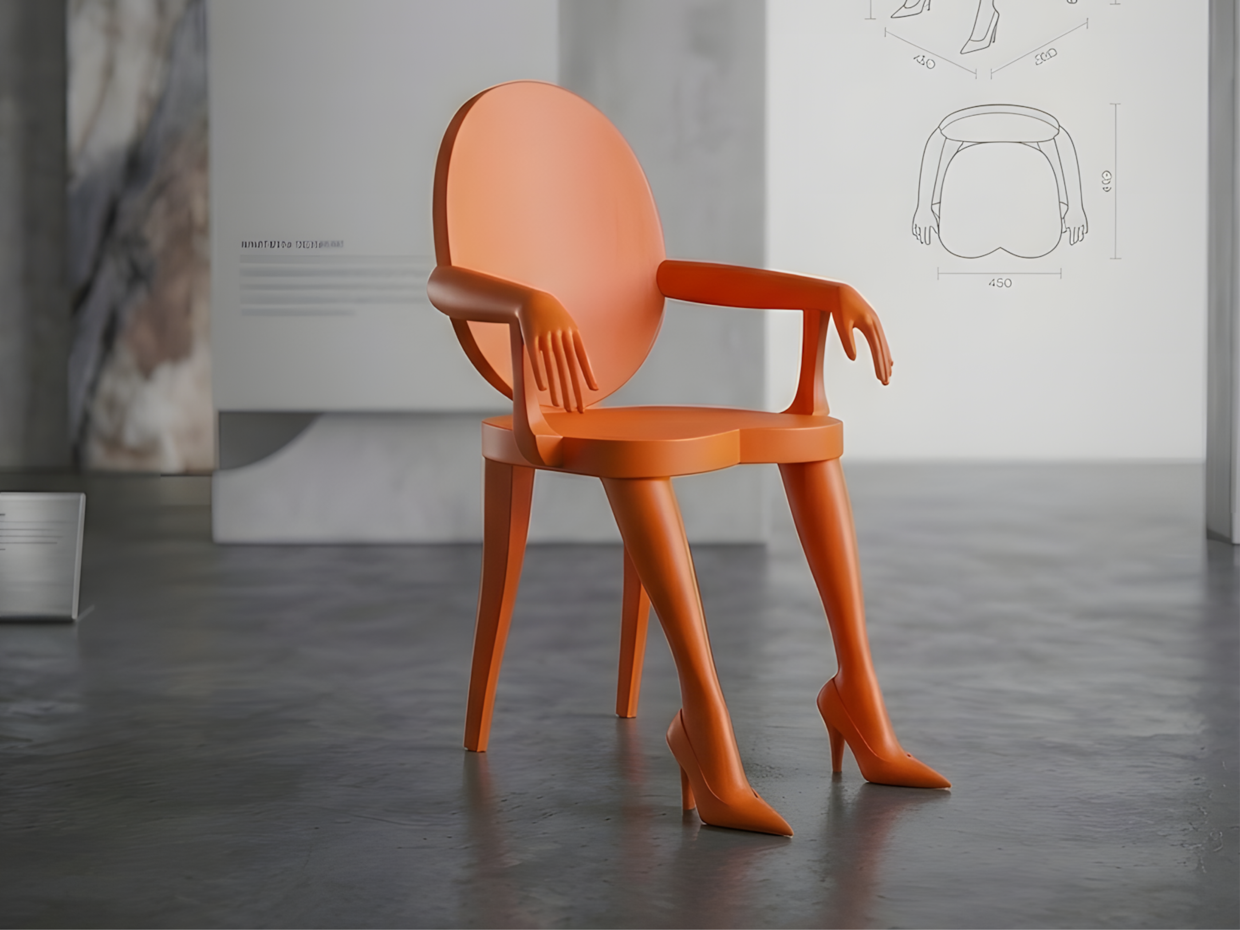 Sexy Legs Chair 1/12