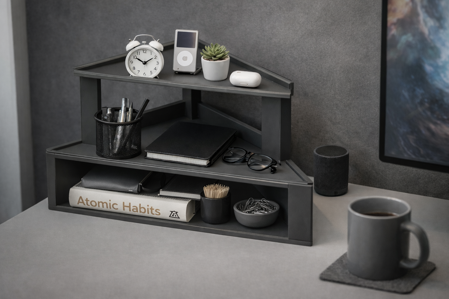 Triangular Desk Organizer