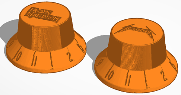 guitar knob (Metallica and Iron Maiden).