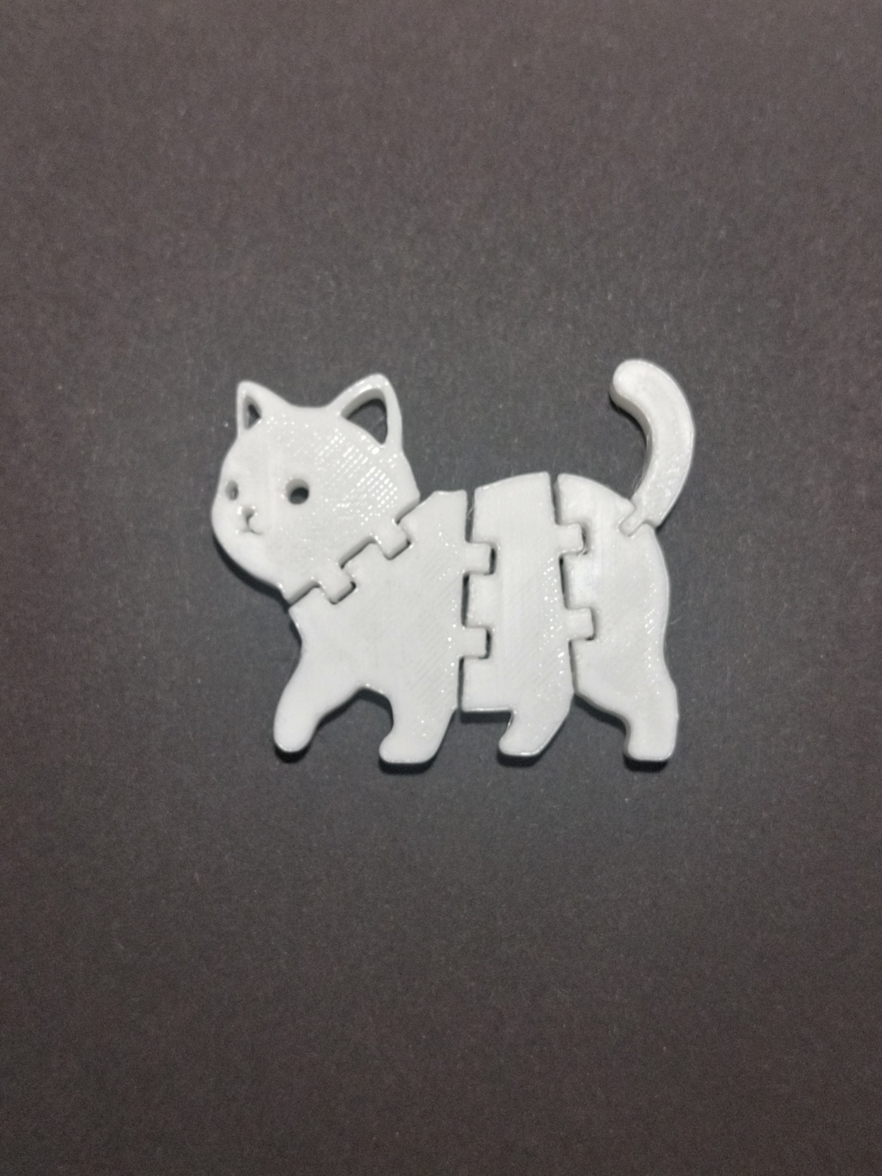 Mini Articulated Cat – Flexible 3D Printed Fidget Toy
