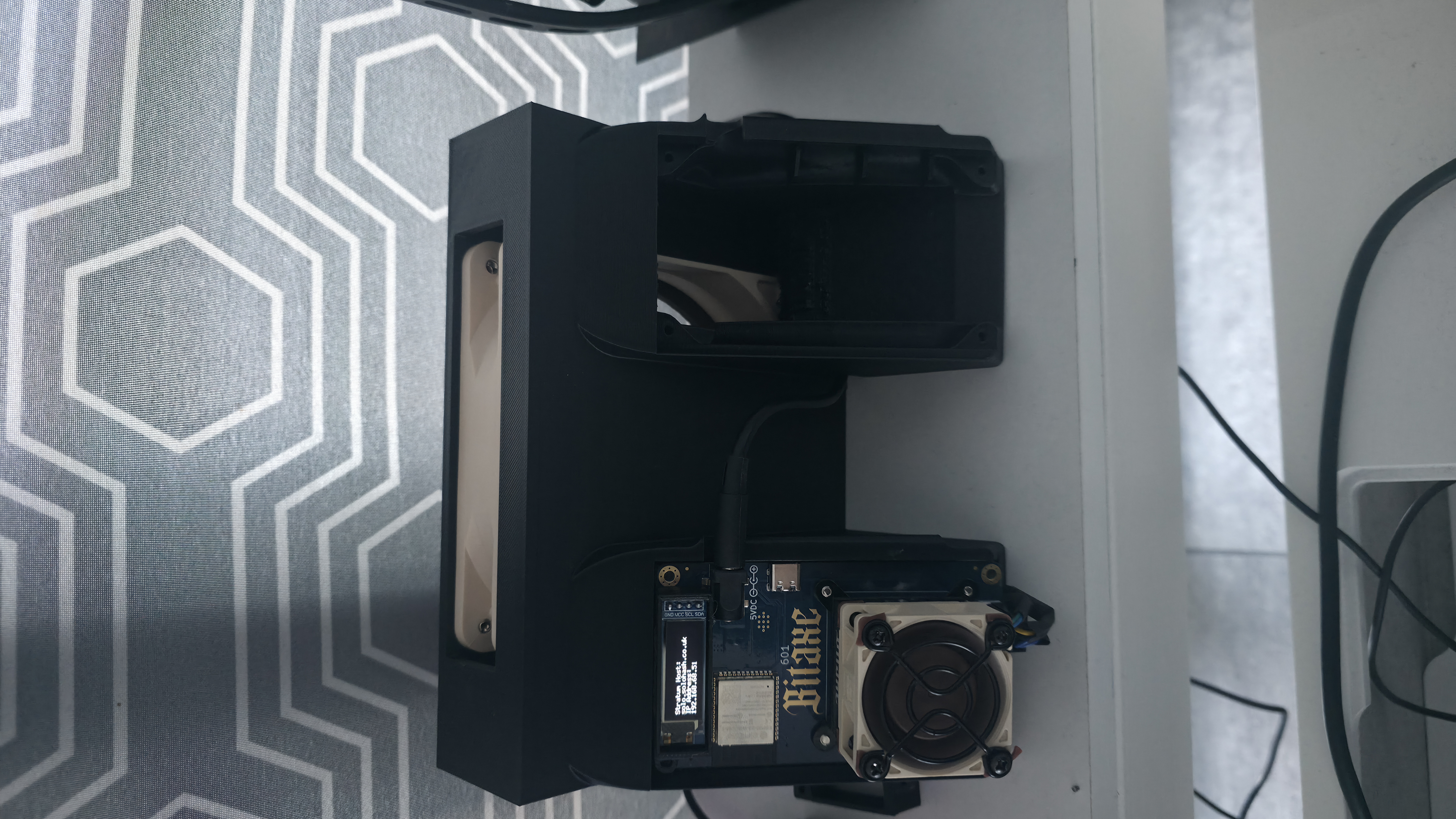 Bitaxe Duo 120 fan 3D model