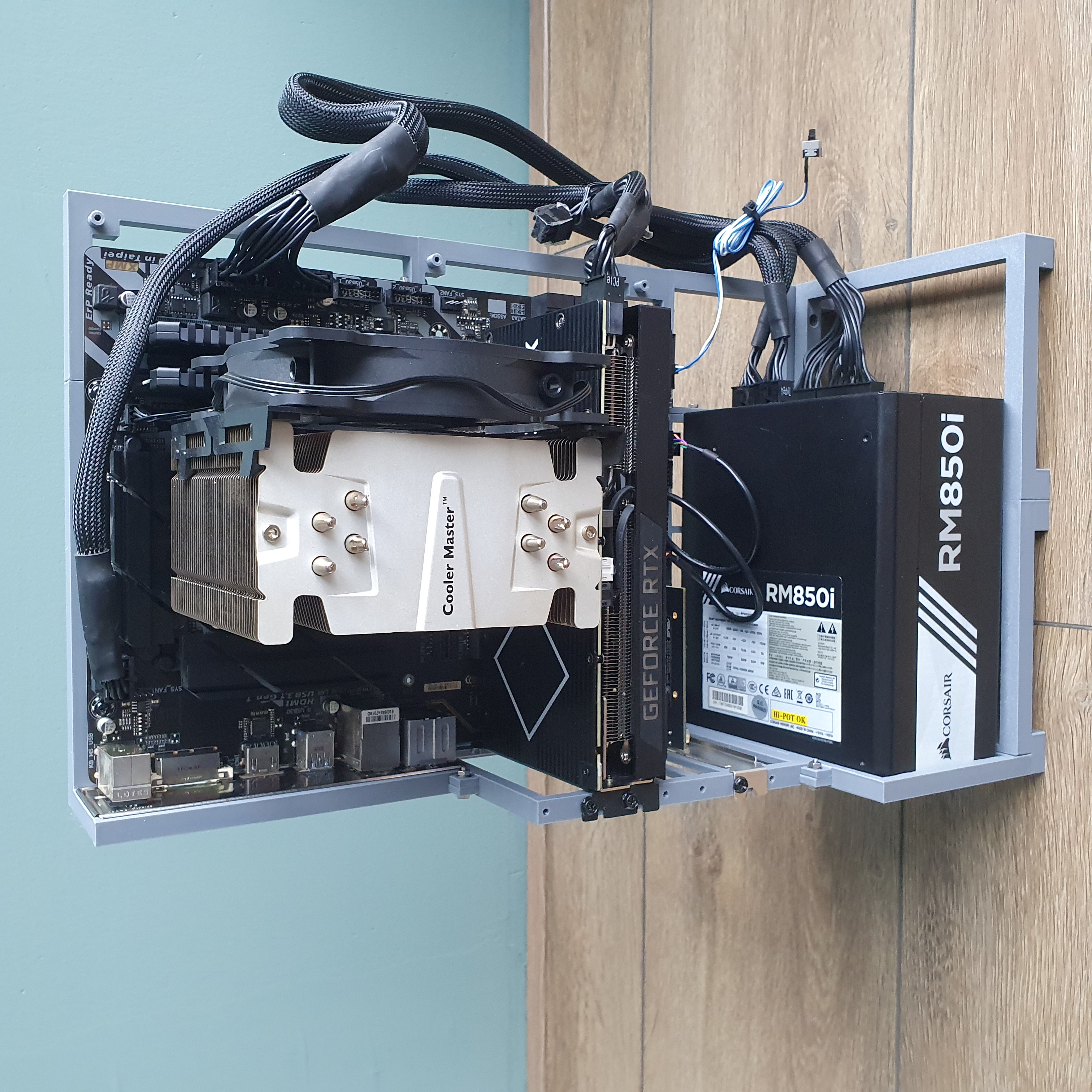 Miniatura 6 do modelo 3D ATX basic open pc case / test bench