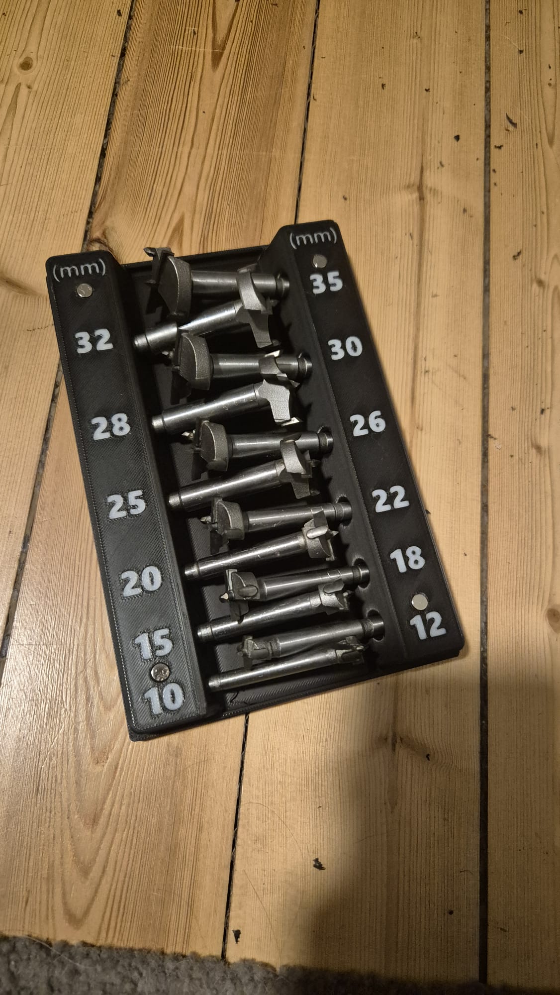 Forstner drill bit box (Parametric)