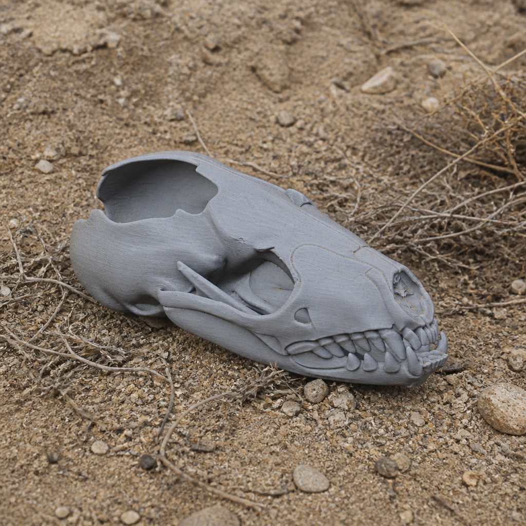 Stoat Skull