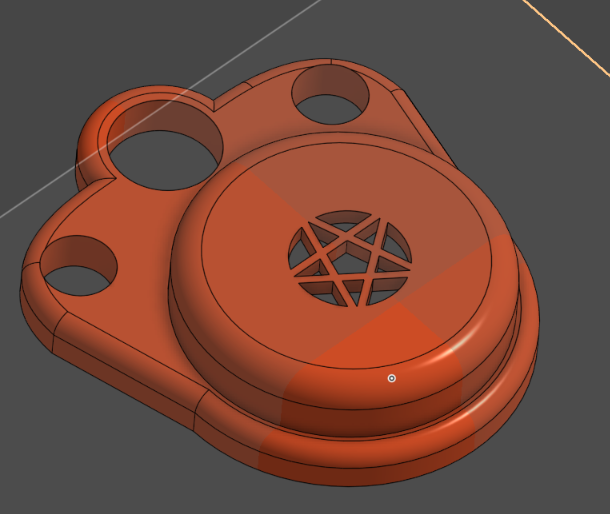 flat cage with a pentagram pattern