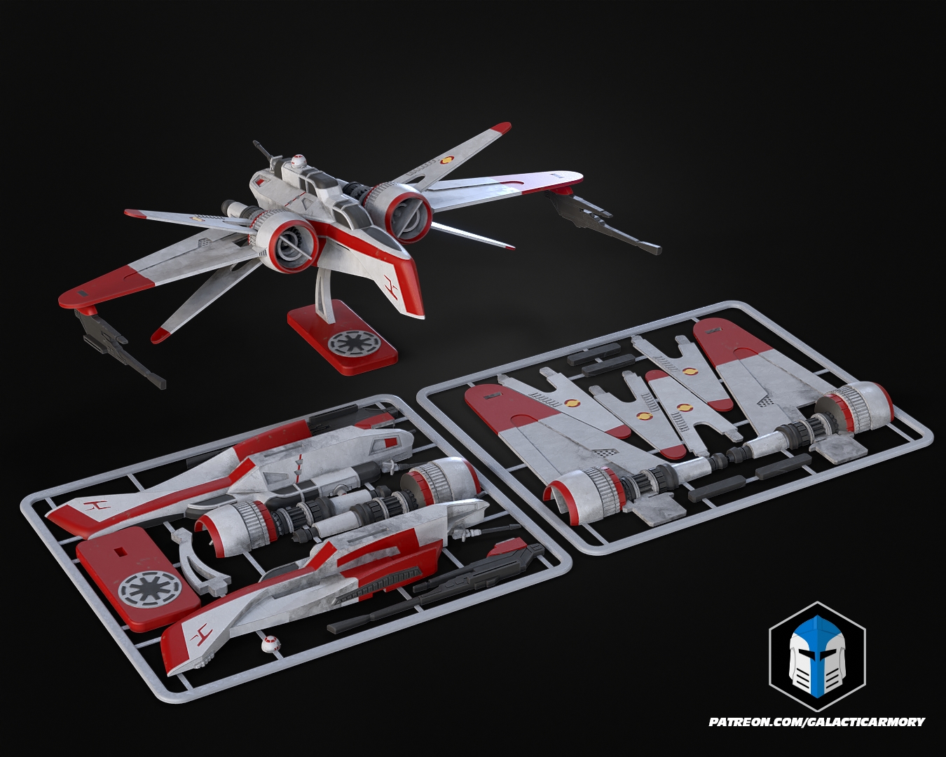 ARC-170 Vehicle Kit Card - 3D Print Files