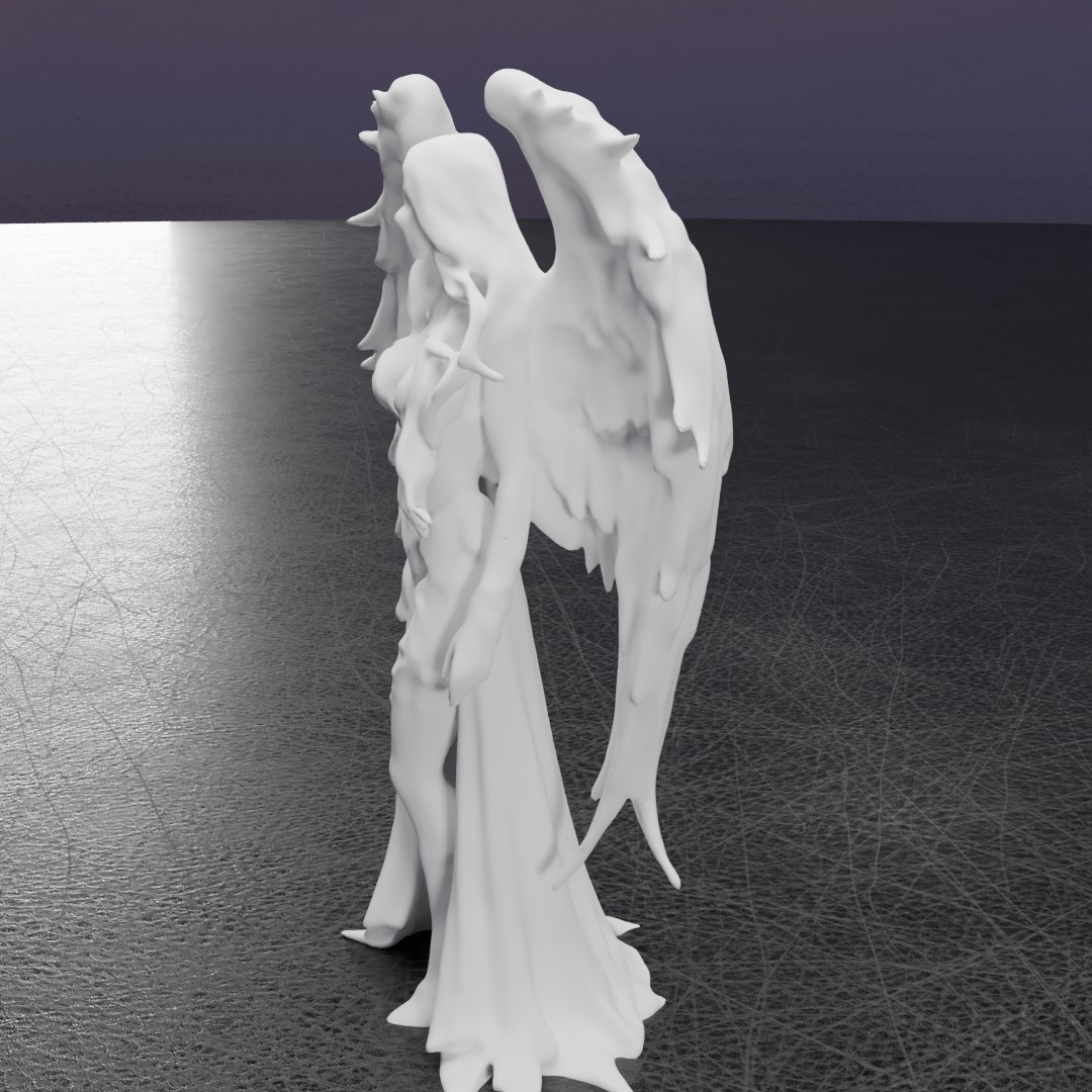 Miniatura 8 do modelo 3D Dark Angel Statue