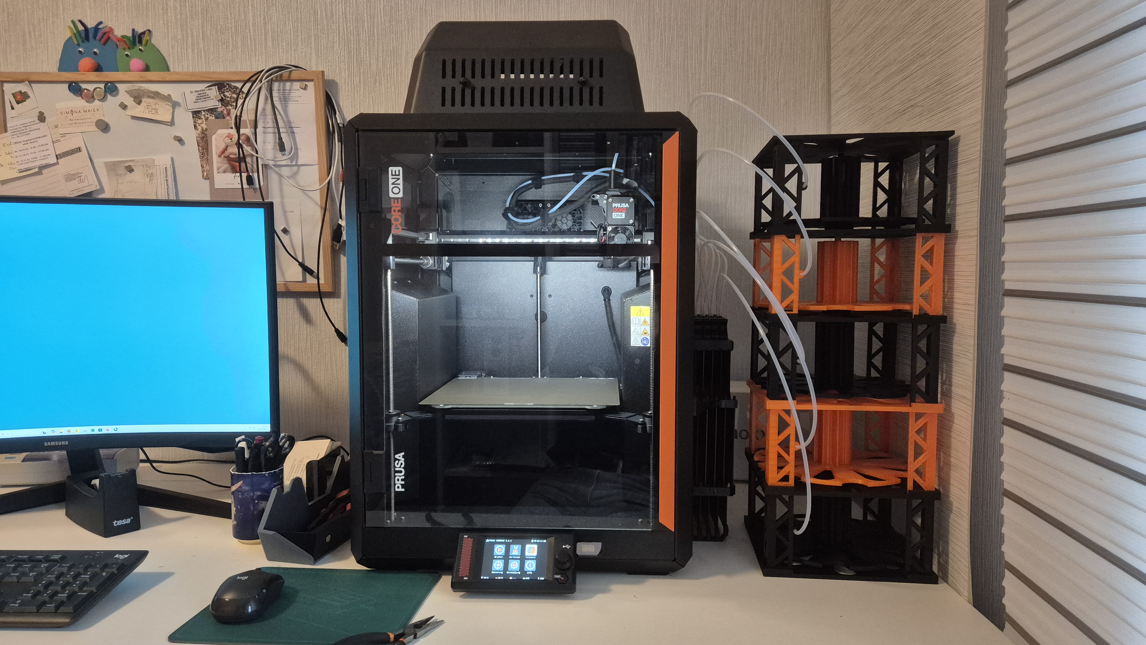 Spooltower for PRUSA CORE ONE MMU3/Spulenturm für PRUSA CORE ONE MMU3
