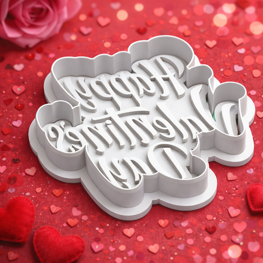 Happy Valentine’s Day Cookie Cutter | 3MF File