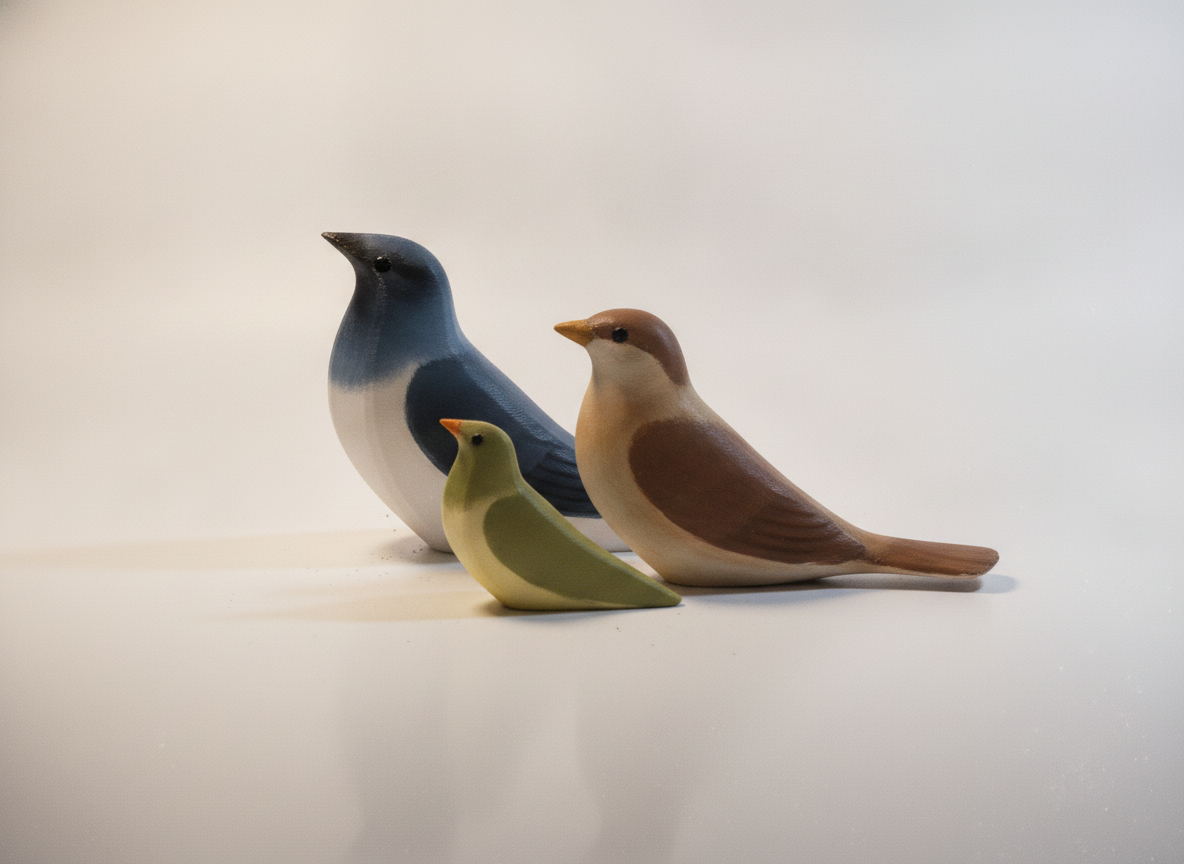 Cute Sparrow Decorative Sculpture