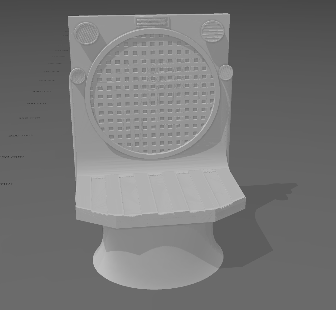 Plinth with Sewer style background