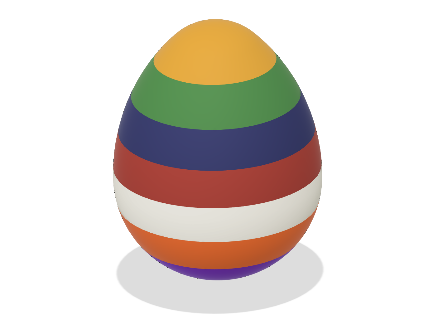 Multi Part Sliced Egg (fusion360)
