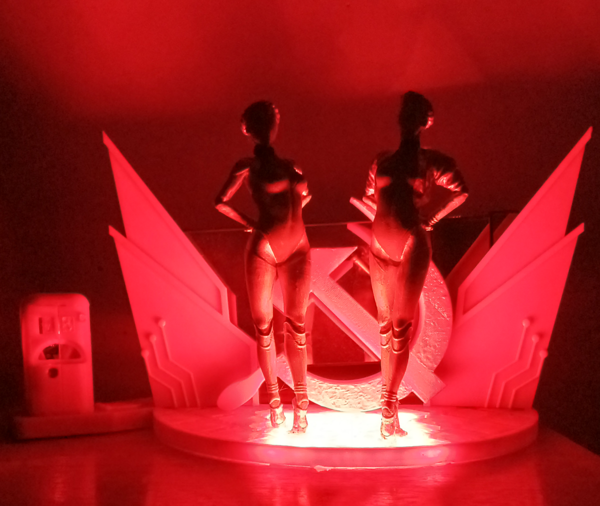 Atomic Heart Projection Clock Stand
