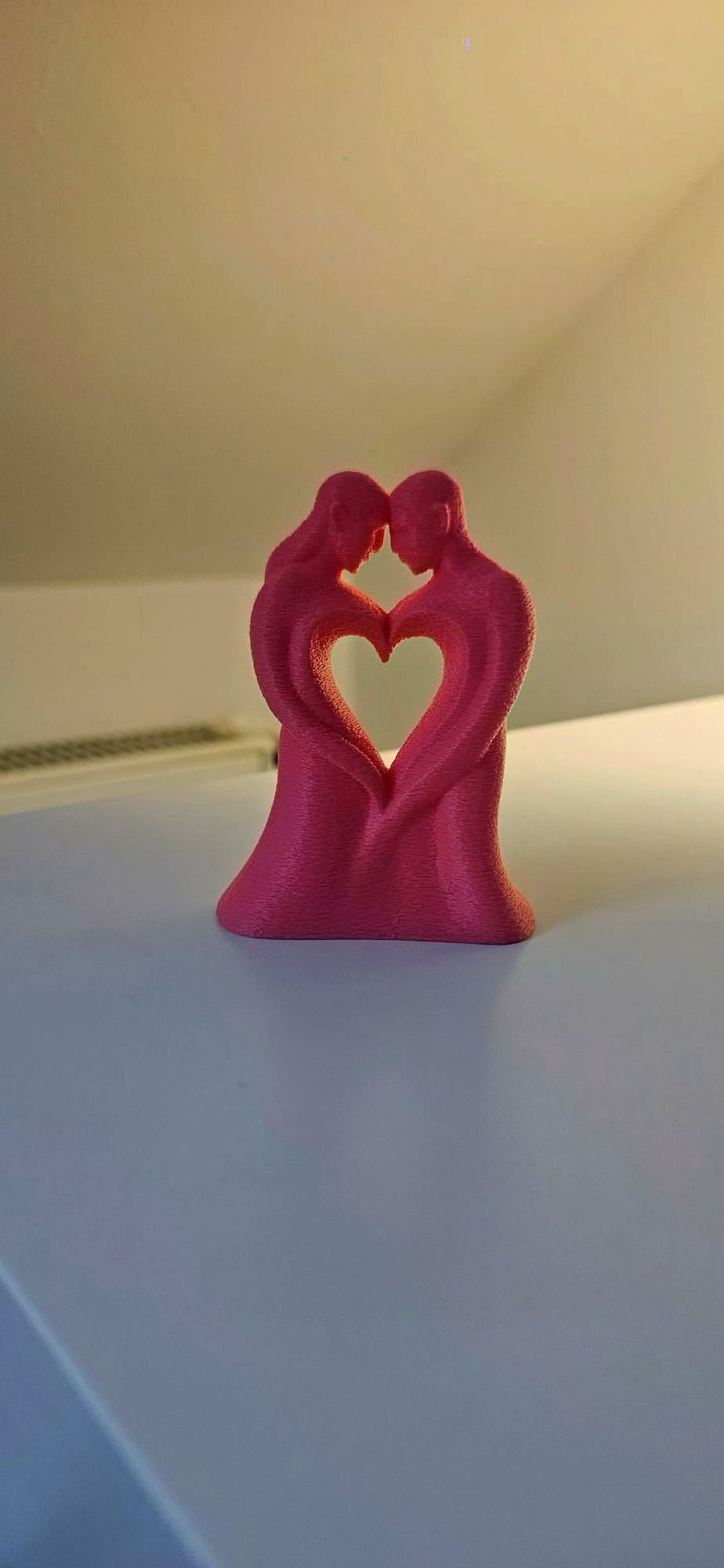 Sculpture of a loving couple