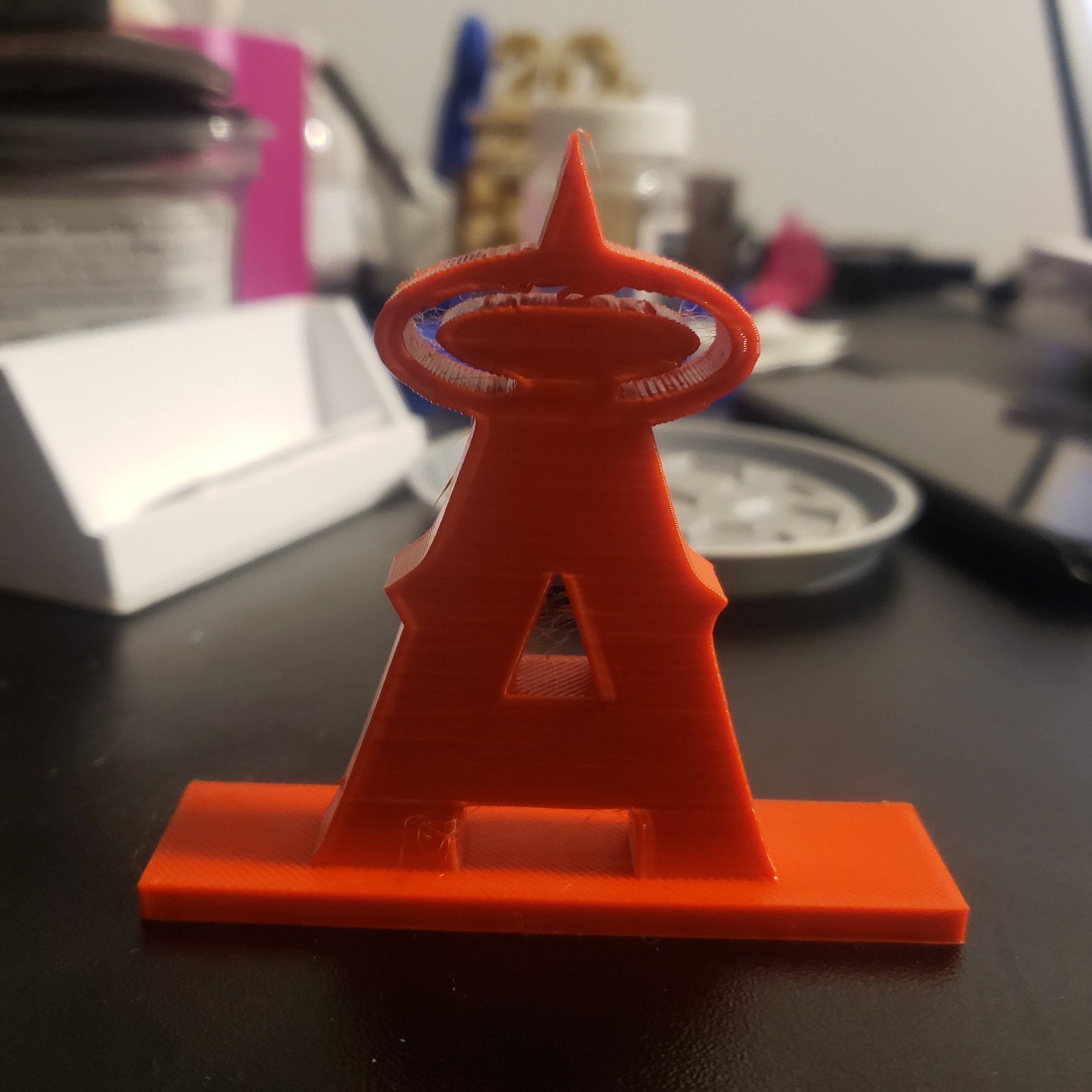 Anaheim angels logo with stand easy to print
