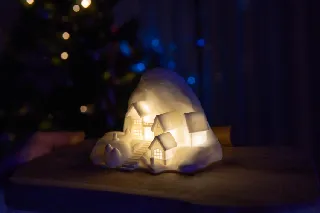 Christmas Village Lamp