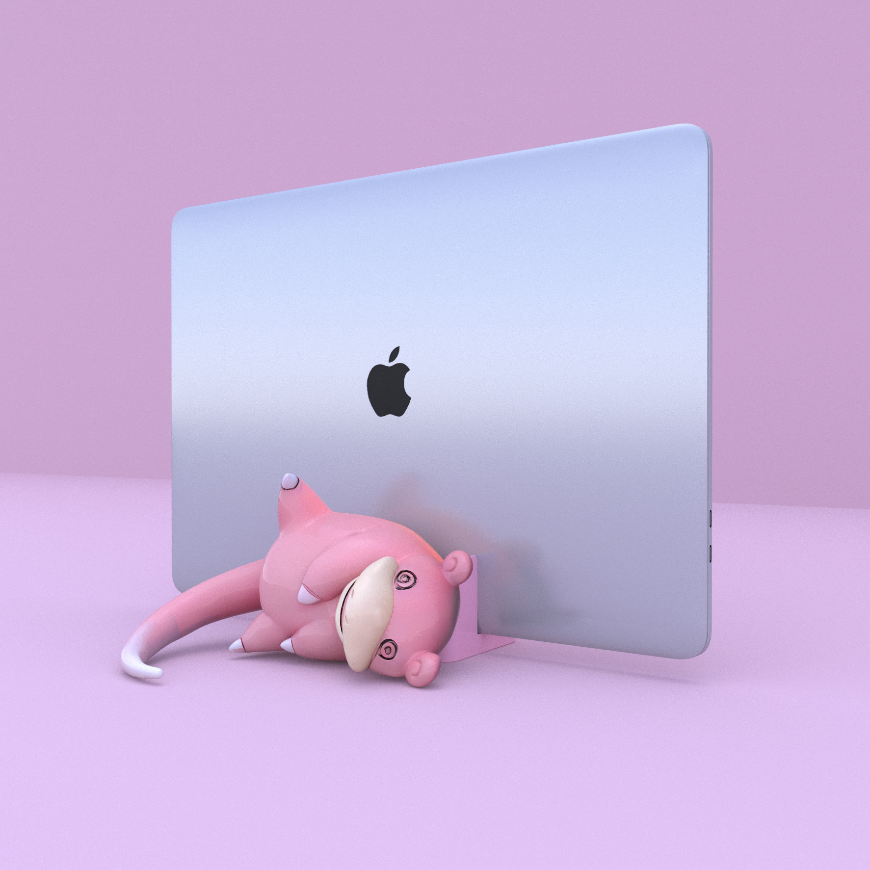 ℗079 Slowpoke Adjustable Laptop Vertical Stand Pokemon