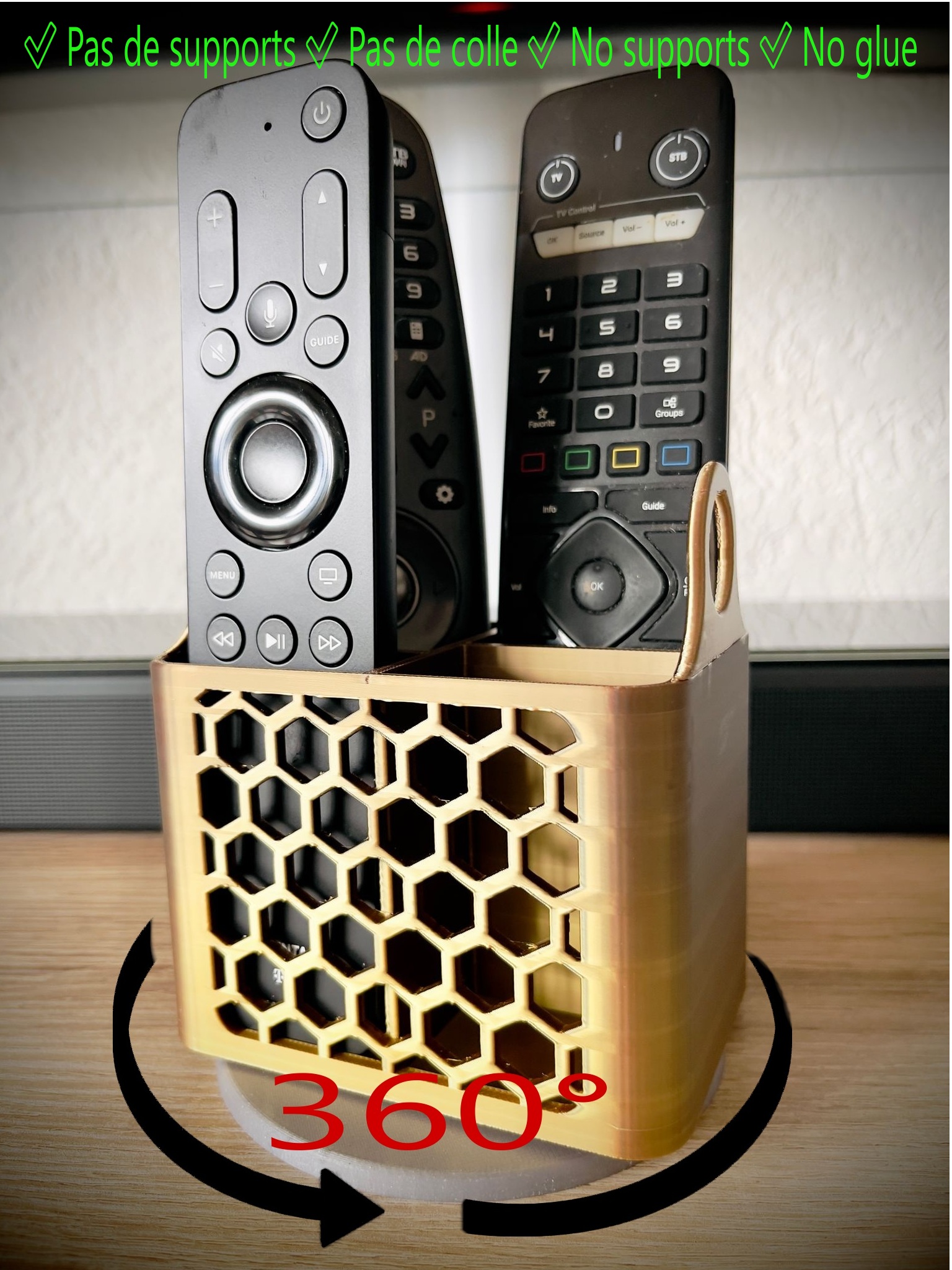 Support de télécommandes tournant - Support for rotating remote controls