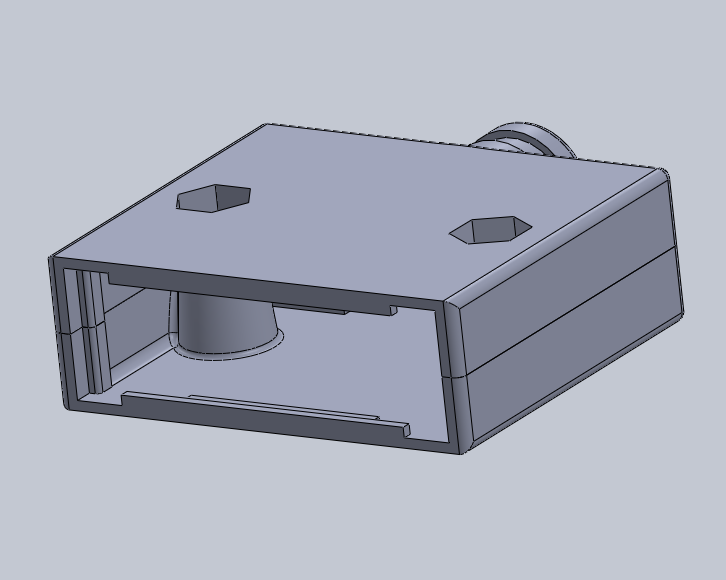 D-Sub 15 Shell with Switch and LED openings