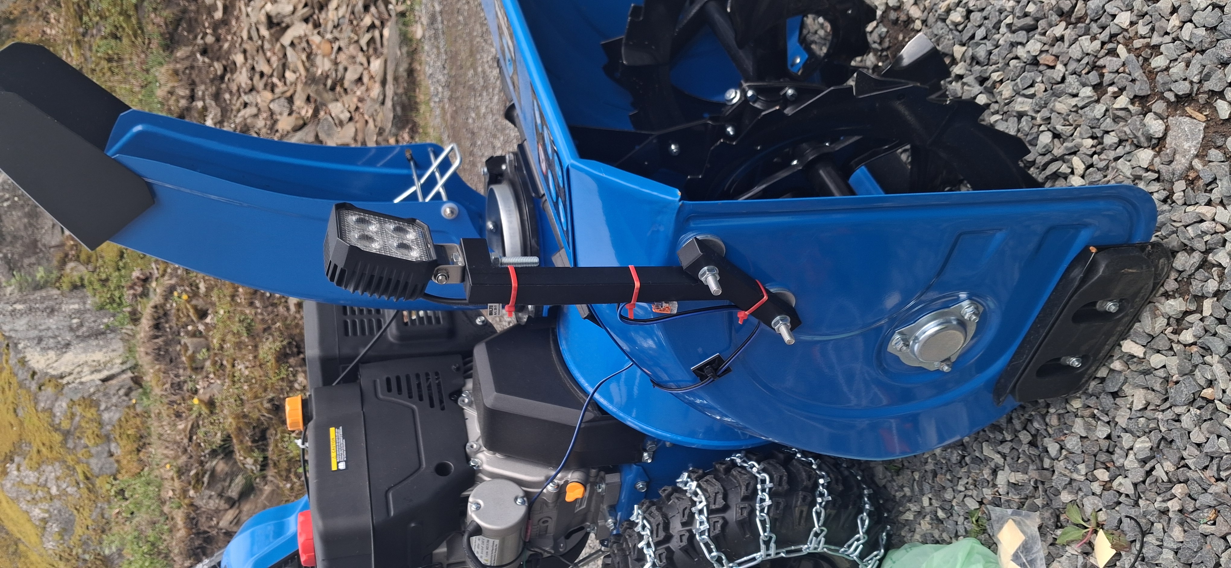 light holder for Biltema snowblower