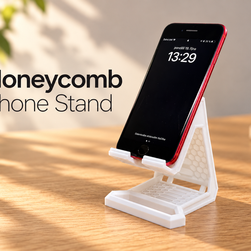 Honeycomb Phone Stand by Nasik | Download free STL model | Printables.com