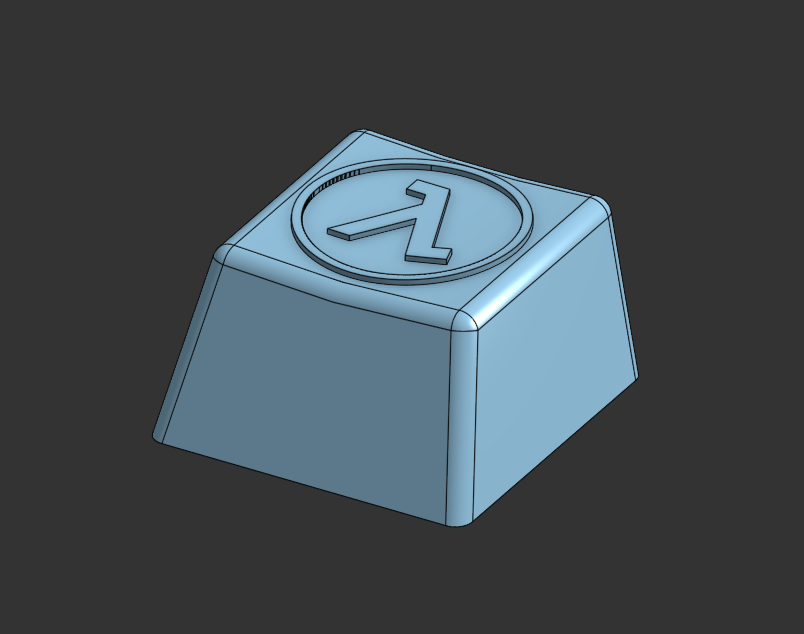 Half Life Lambda Keycap