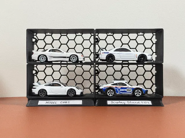 HotWheels or 1:64 models multi-level display stand by Geddy