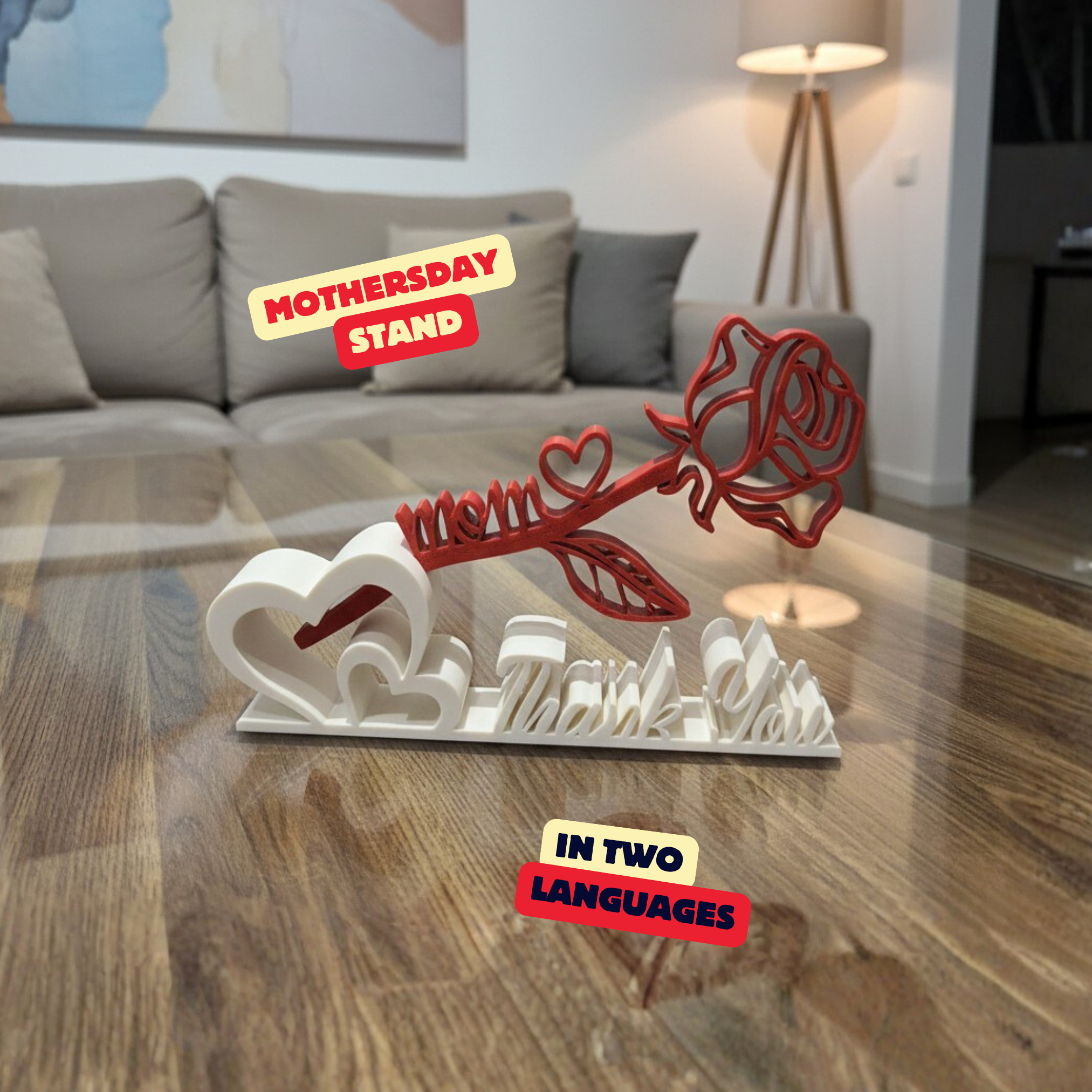 MOTHERSDAY STAND / GIFT IDEA FOR MOTHERSDAY / SAY THANK YOU TO YOUR MOM / HOMEDECOR
