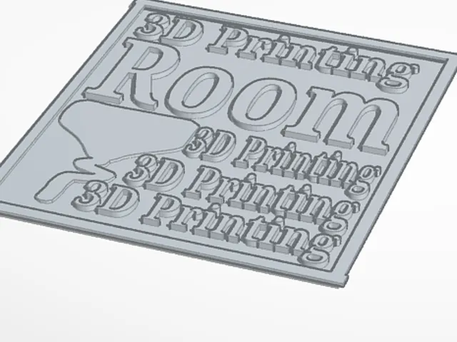 3D Printing Room Sign