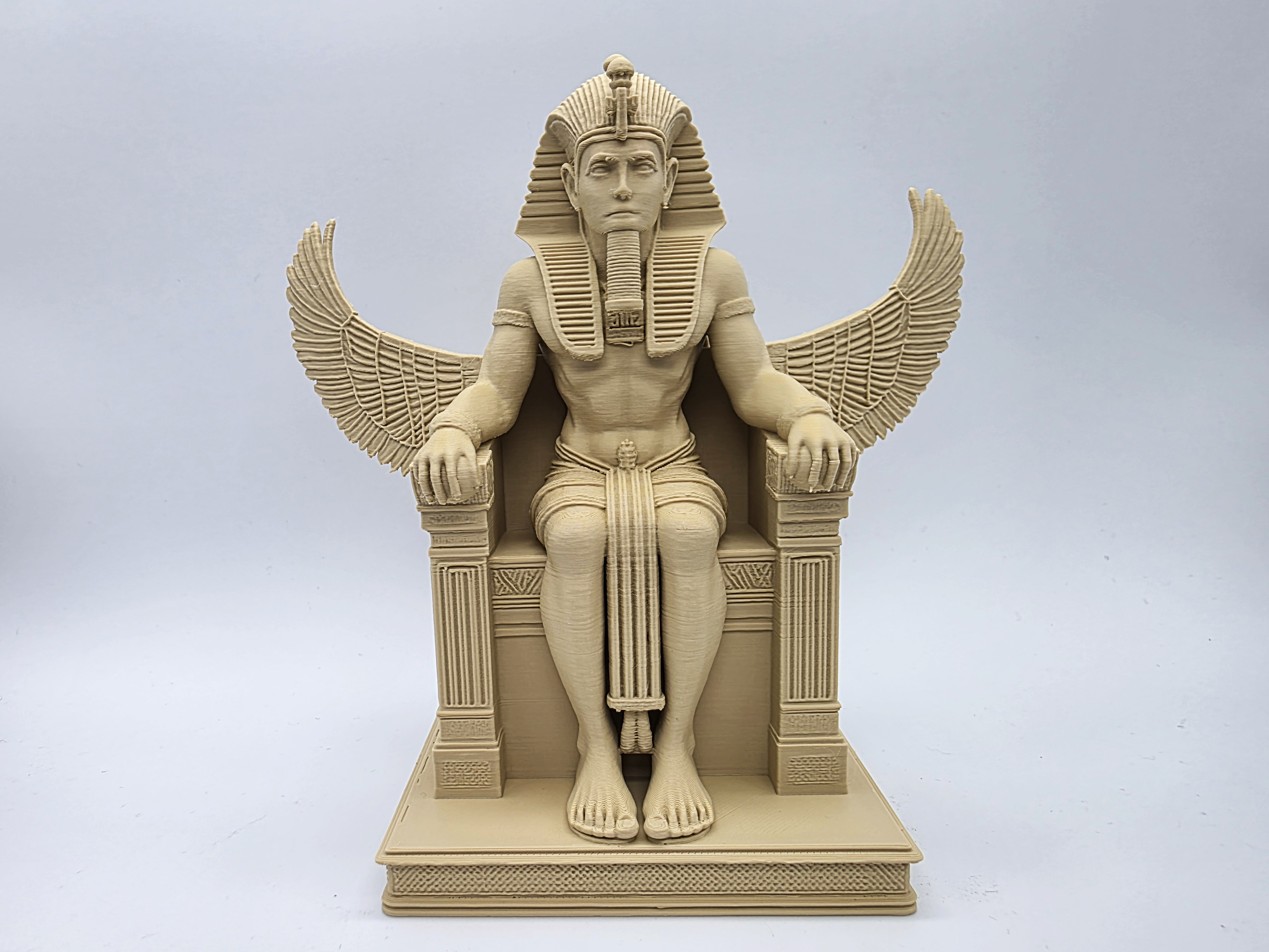 Pharoah on Throne w/Osiris Wings - The Pharoah Collection