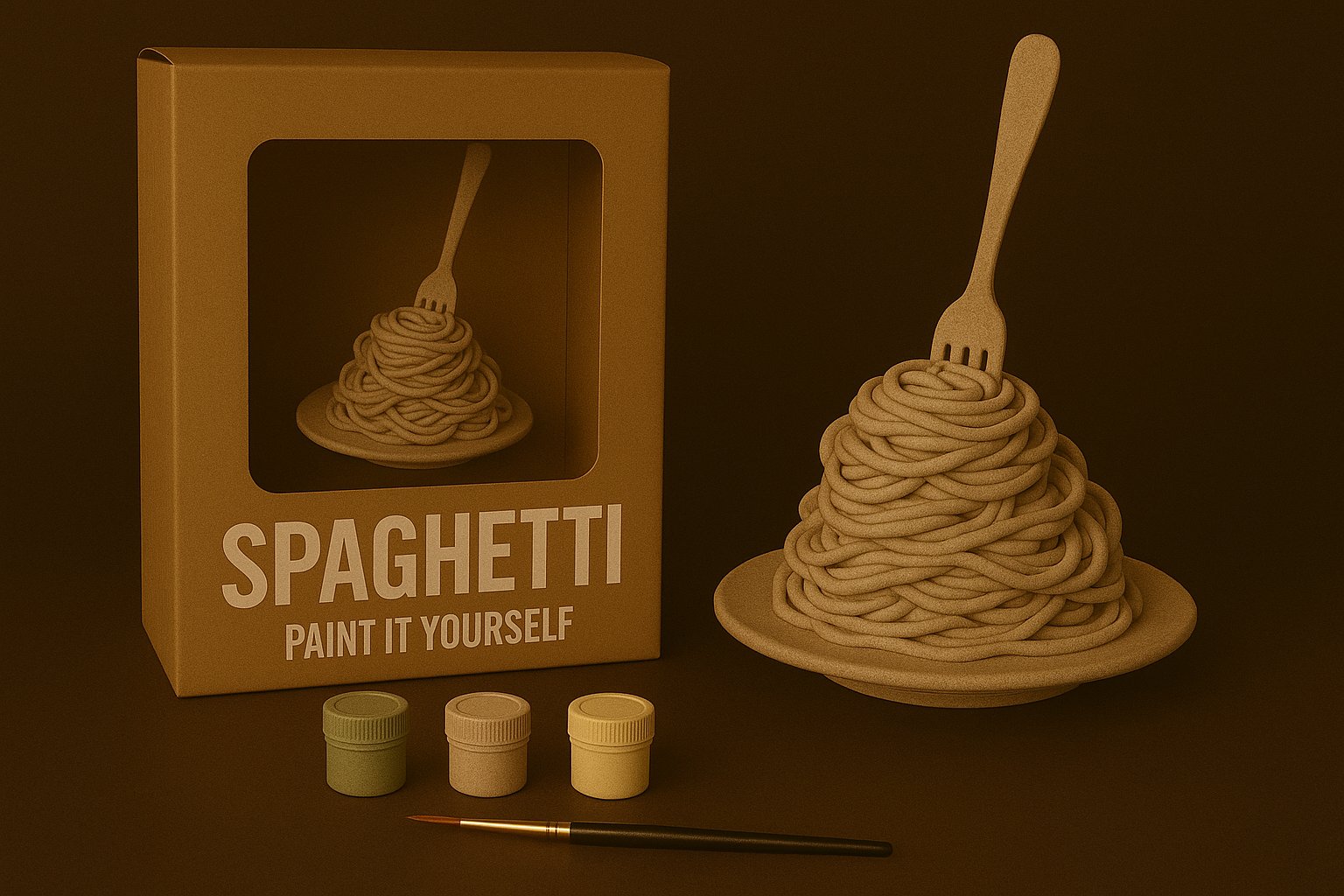 Spaghetti – Paint-It-Yourself