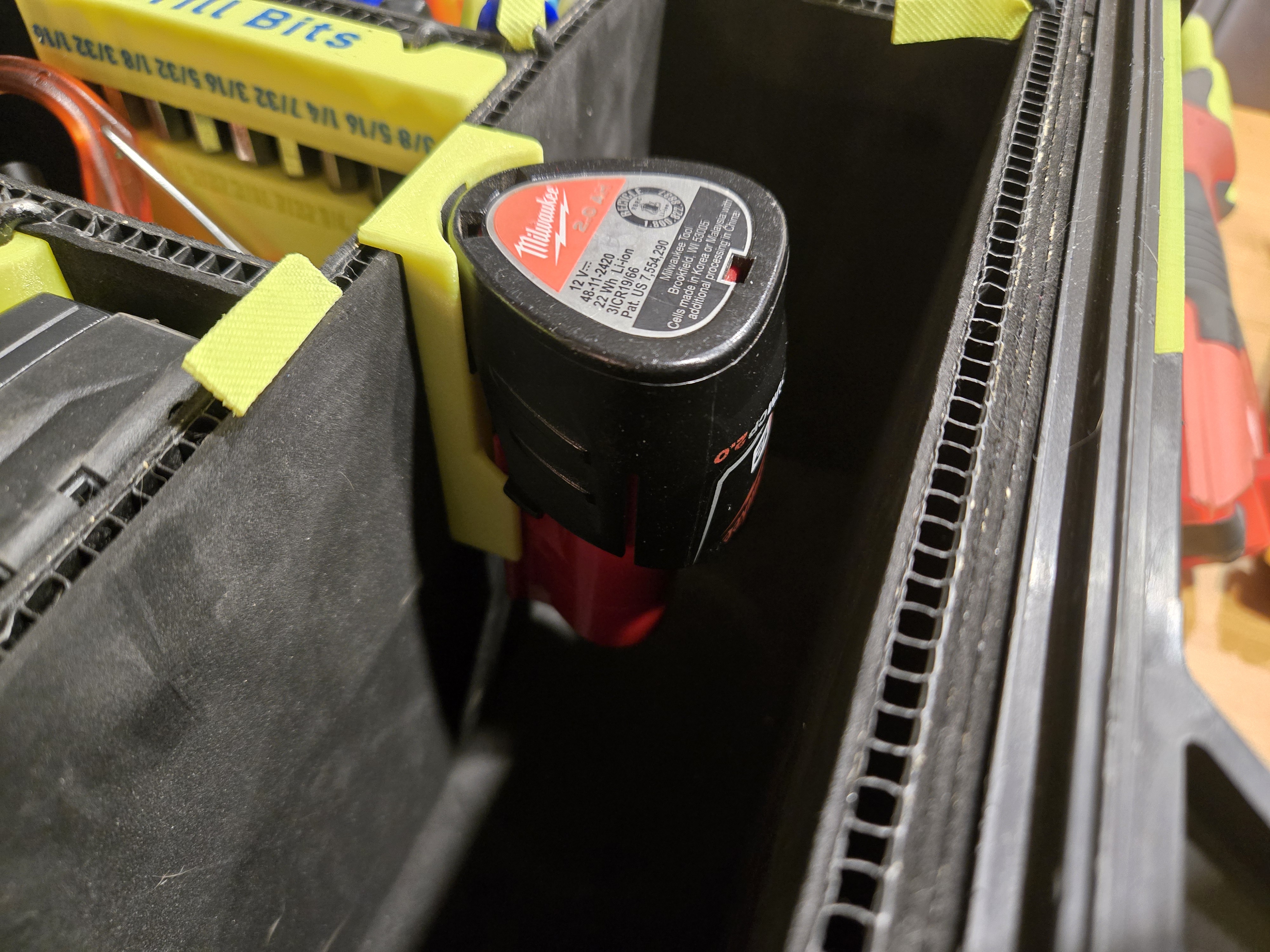 Milwaukee M12 Battery mount for Pelican Trekpak
