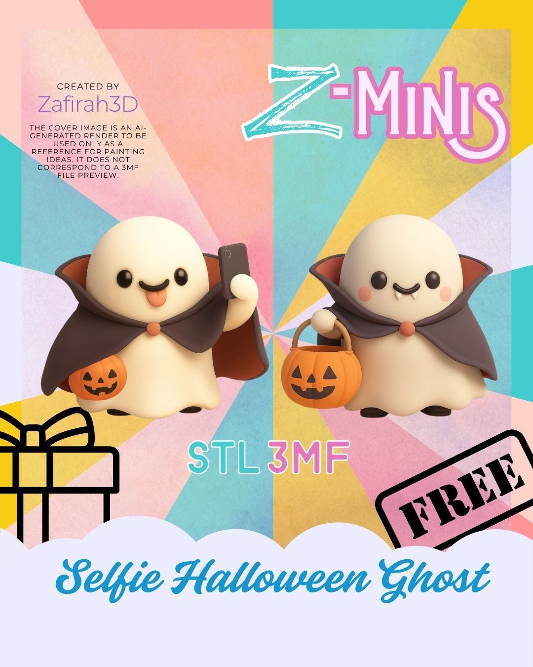 SELFIE HALLOWEEN GHOST FOR FREE Z-MINIS