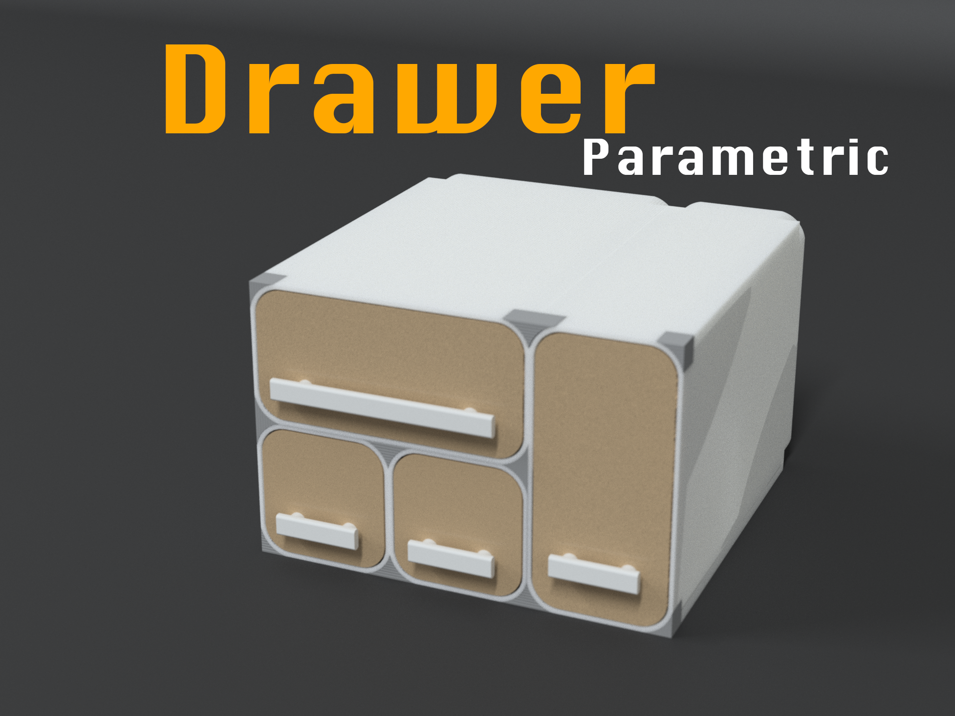 Drawer parametric stackable