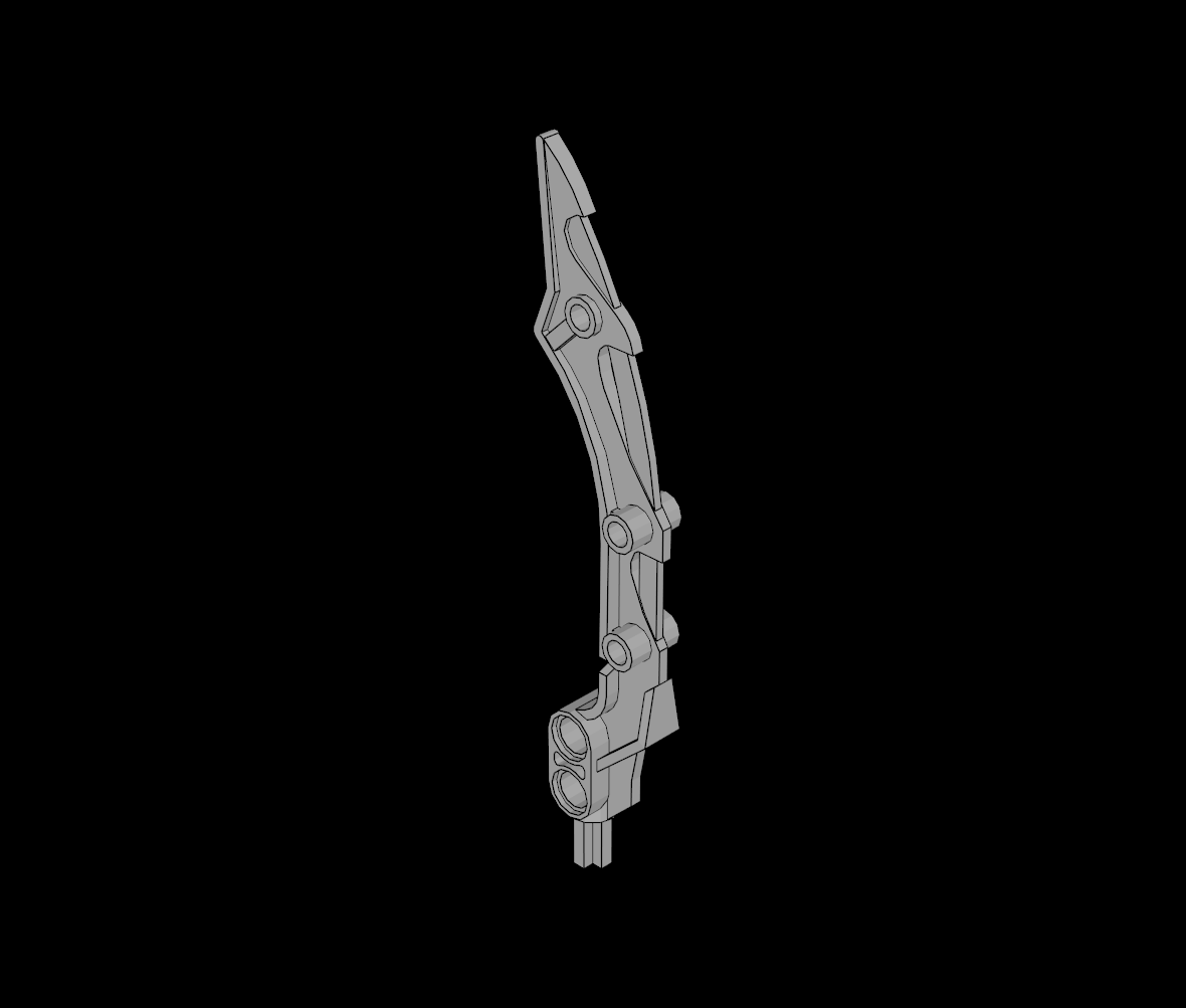 Lego Compatible (57543.dat) Bionicle Weapon Small Blade (Hewkii Mahri / Solek)