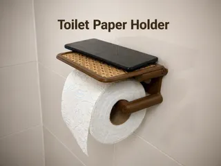 Toilet Paper Holder | Quick Swap | Storage Shelf