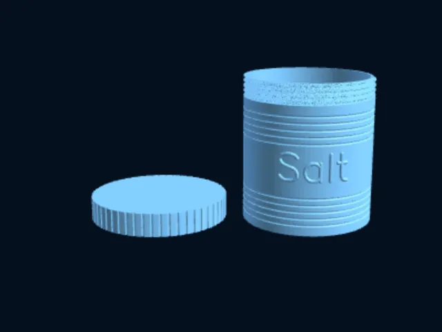 Storage Jar with Screw Lid + Custom Name — Galley & Cabin (Parametric)