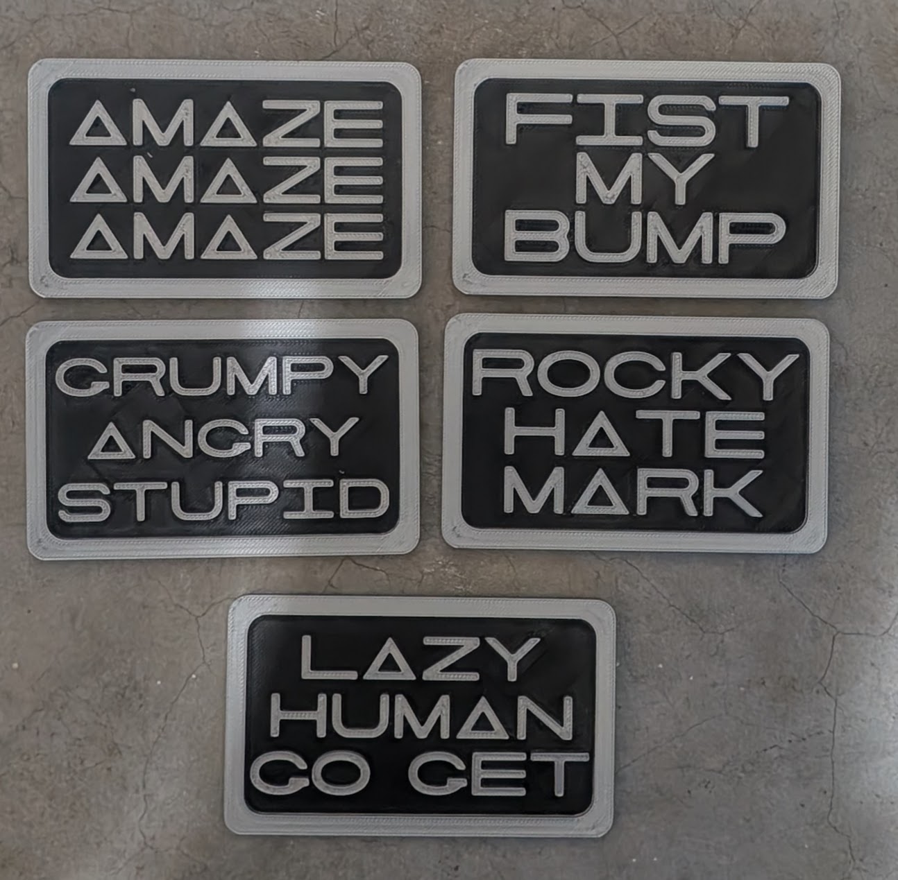 PHM Rocky Quote Magnets 3D model