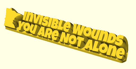Invisible Wounds You Are Not Alone 3D model
