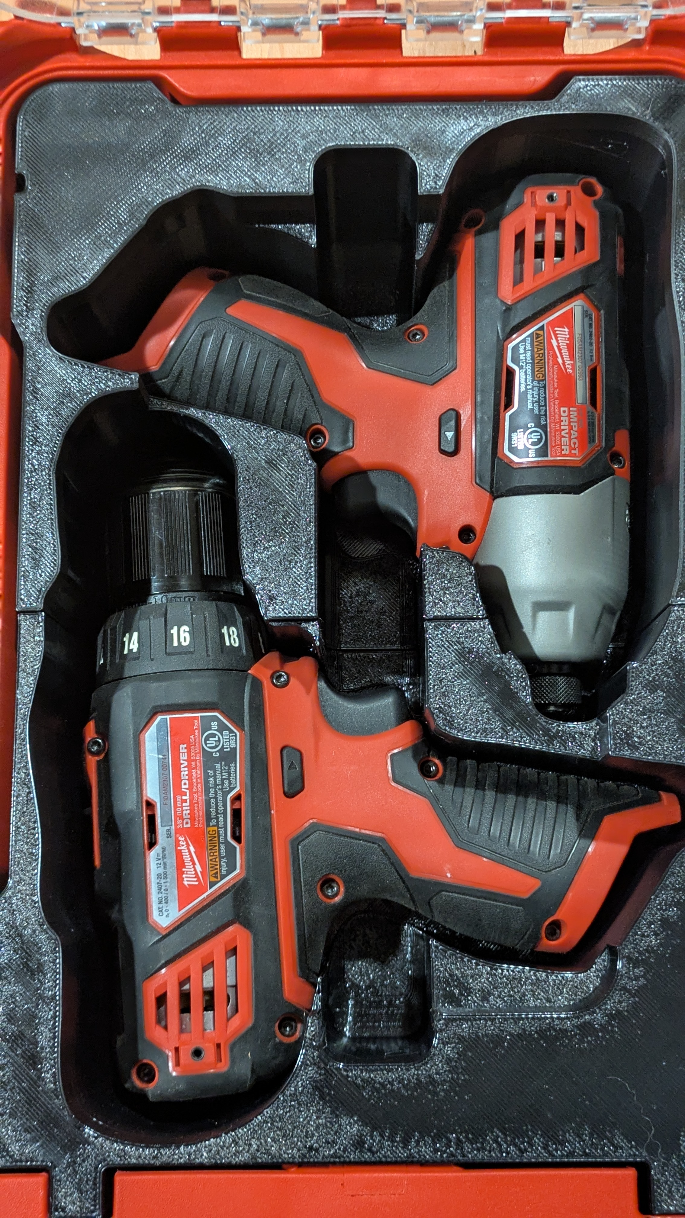 Milwaukee Packout Compact Organizer Insert for M12 drill driver & impact driver