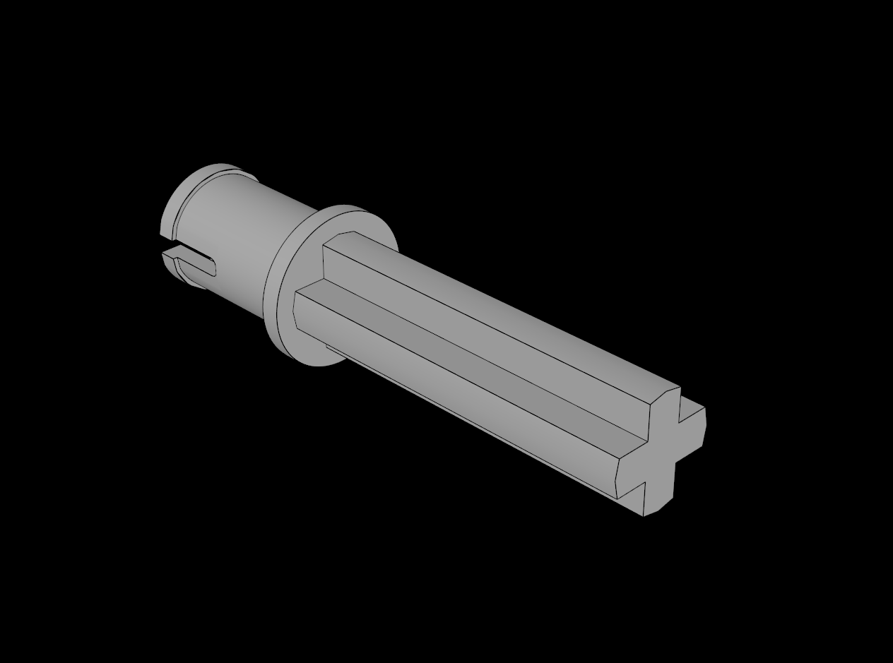 Lego Compatible (65249.dat) Technic Axle Pin Long without Friction with 2L Axle